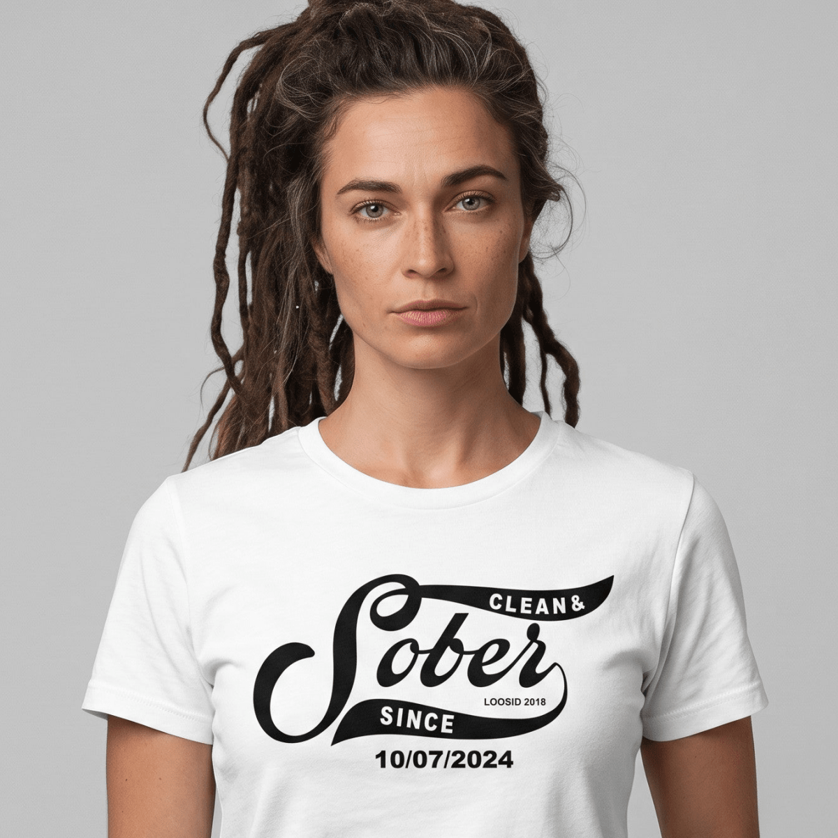 Sober T Shirt | Women’s Sober Since Top with Personalized Date