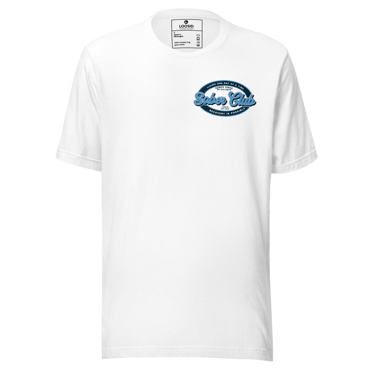 Sober Club Sober T Shirt side view (view 6)