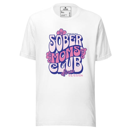 Sober Moms Sober T Shirt flat lay styled image (view 23)