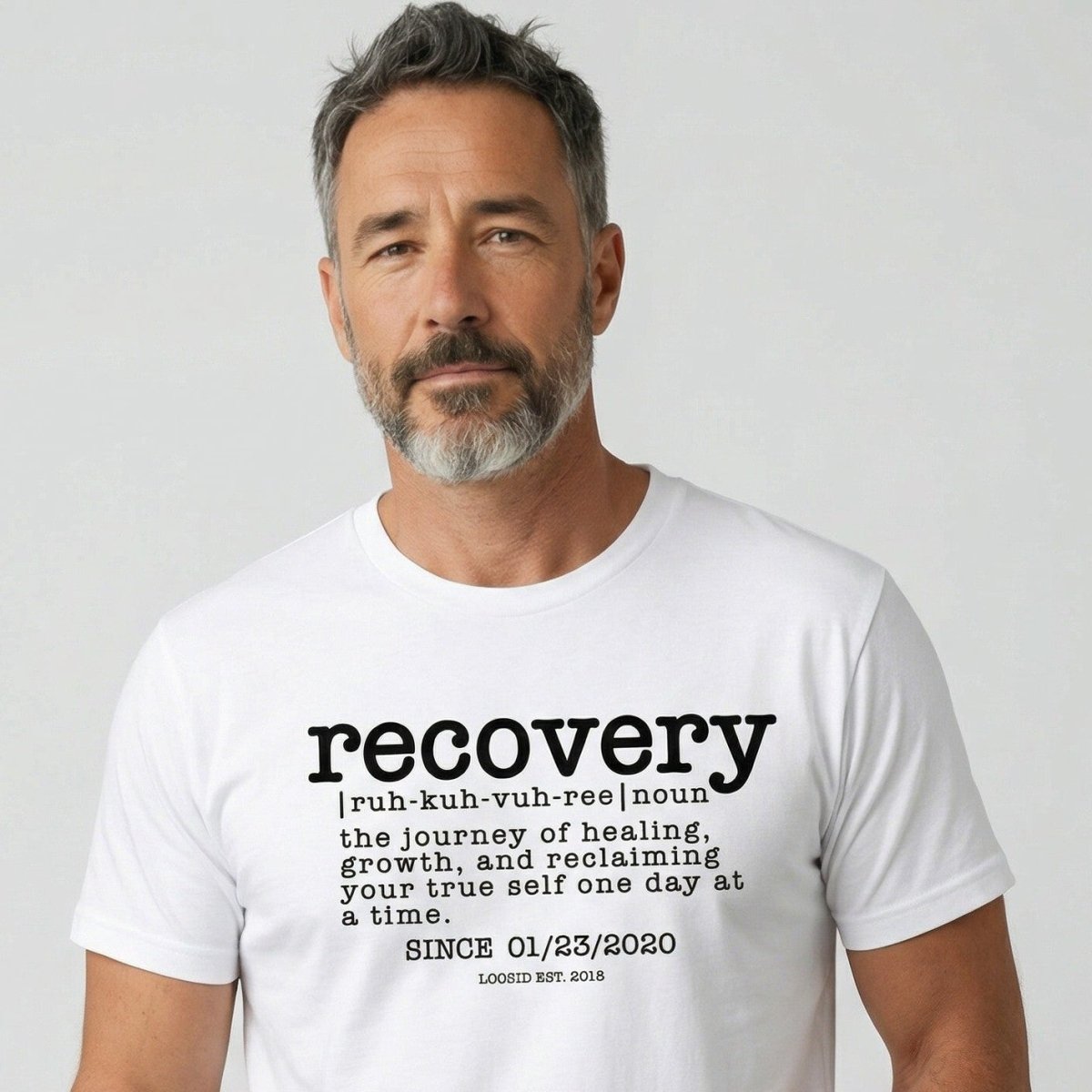Recovery definition men Sober T Shirt lifestyle view (view 15)
