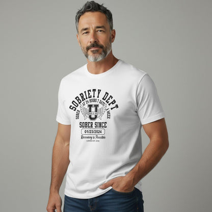Sobriety Dept Sober T Shirt close-up view (view 22)