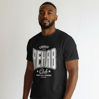 Recovery T-shirt | Men's Rehab T-shirt with Personalized Date