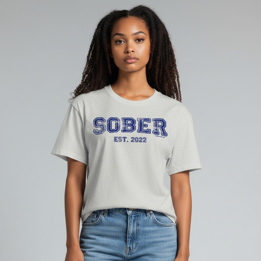 Sober   T   Shirt   |   Women's   Recovery   Is   Possible   Tee   with   Personalized   Sobriety   Date