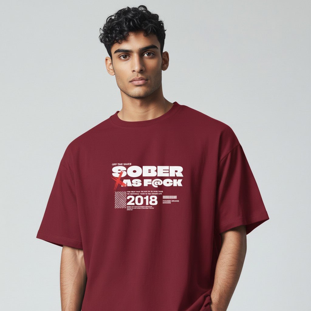 Sober As F*ck Men's T-shirt
