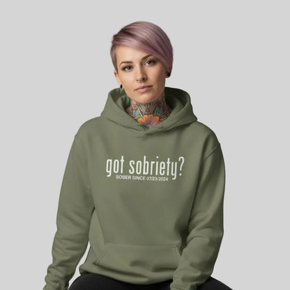Recovery Hoodie | Women’s Got Sobriety Hoodie with Custom Date