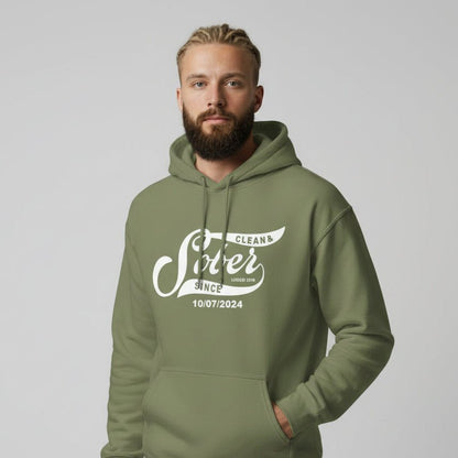Recovery Hoodie | Sober Since Unisex Hoodie with Custom Sobriety Date