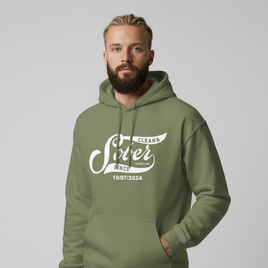 Recovery Hoodie | Sober Since Unisex Hoodie with Custom Sobriety Date