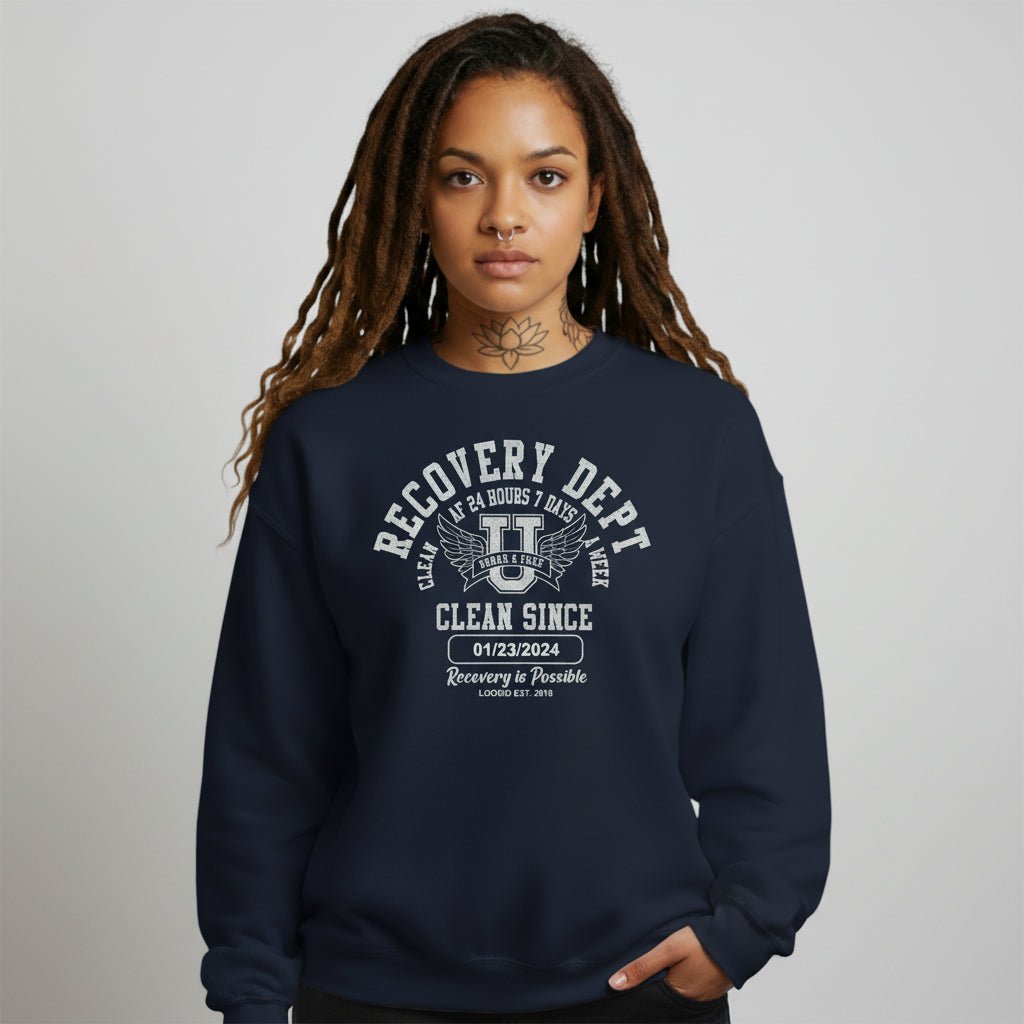 Clean Since Collegiate Recovery Hoodie product photo (view 10)