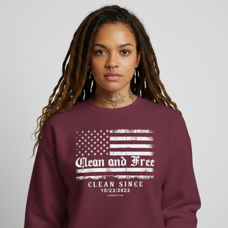 Clean Since Recovery Recovery Hoodie product photo (view 10)