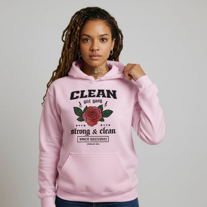Recovery Hoodie | Clean Girl Gang Strong & Clean Crest