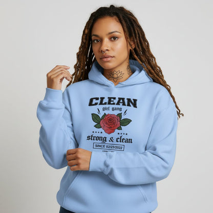 Recovery Hoodie | Clean Girl Gang Strong & Clean Crest