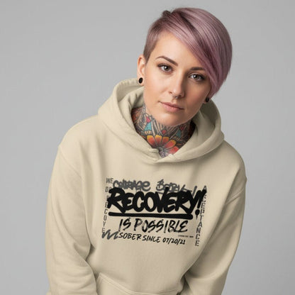 Recovery Is Possible for Women Recovery Hoodie lifestyle view (view 25)