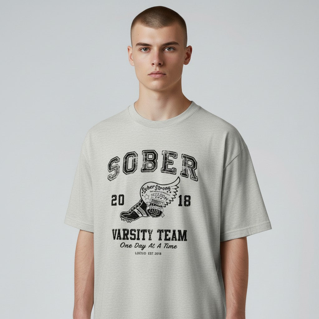 Detail shot of the Sober Varsity Sober T Shirt (view 16)
