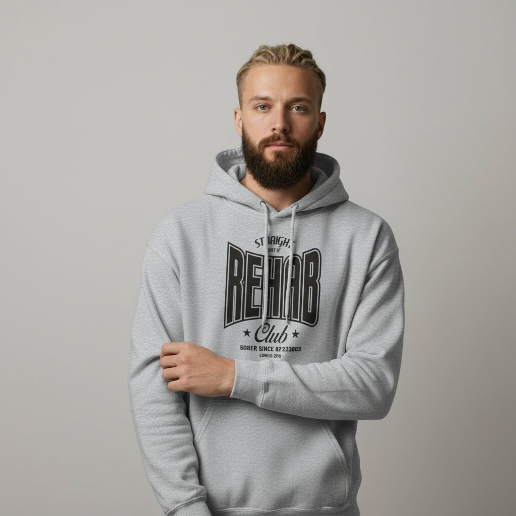 Recovery Hoodie | Men's Rehab Hoodie with Personalized Date