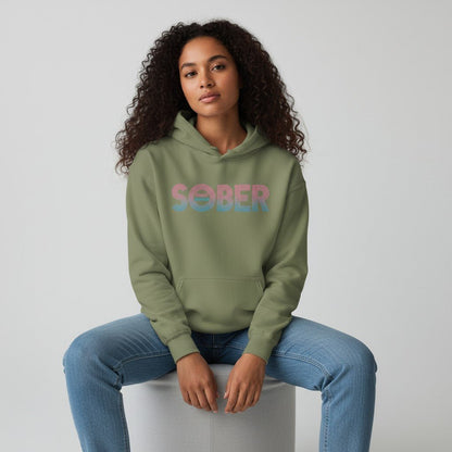 Recovery Hoodie | Retro Sobriety Date Hoodie with Personalized Date