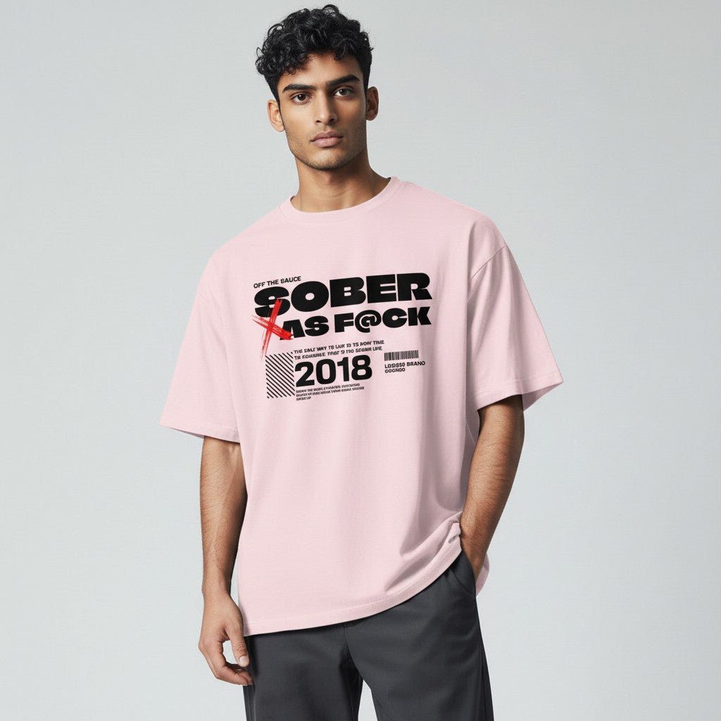 Sober As F*ck Men's T-shirt
