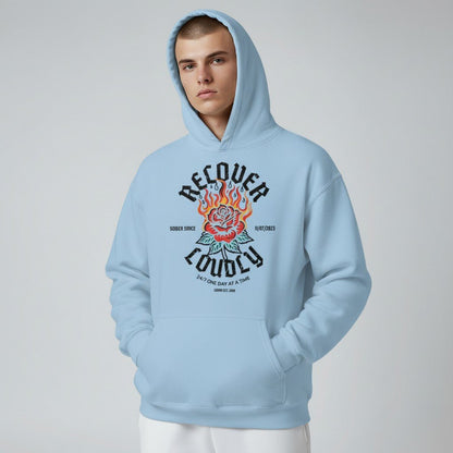 Recovery Hoodie | Recover Loudly Custom Sobriety Date Hoodie