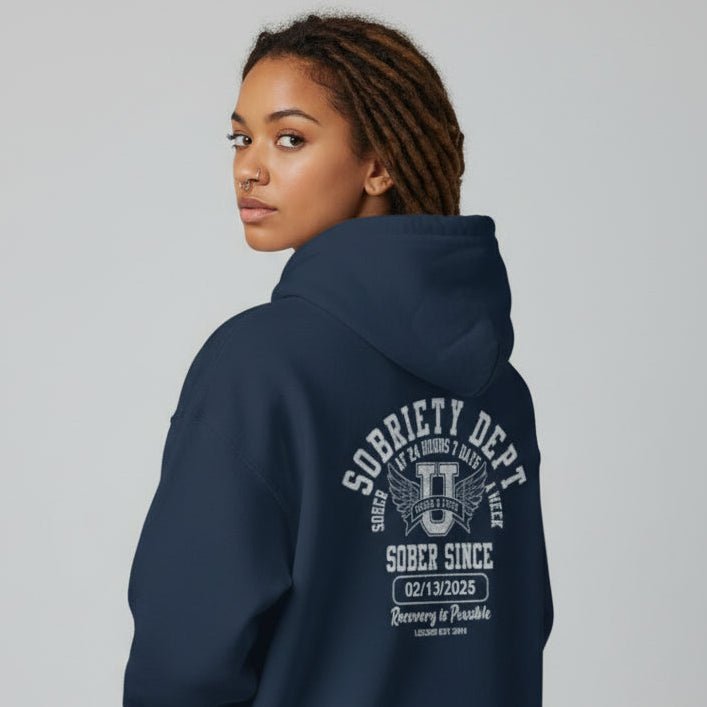 Recovery Hoodie | Sobriety Dept Zip Hoodie