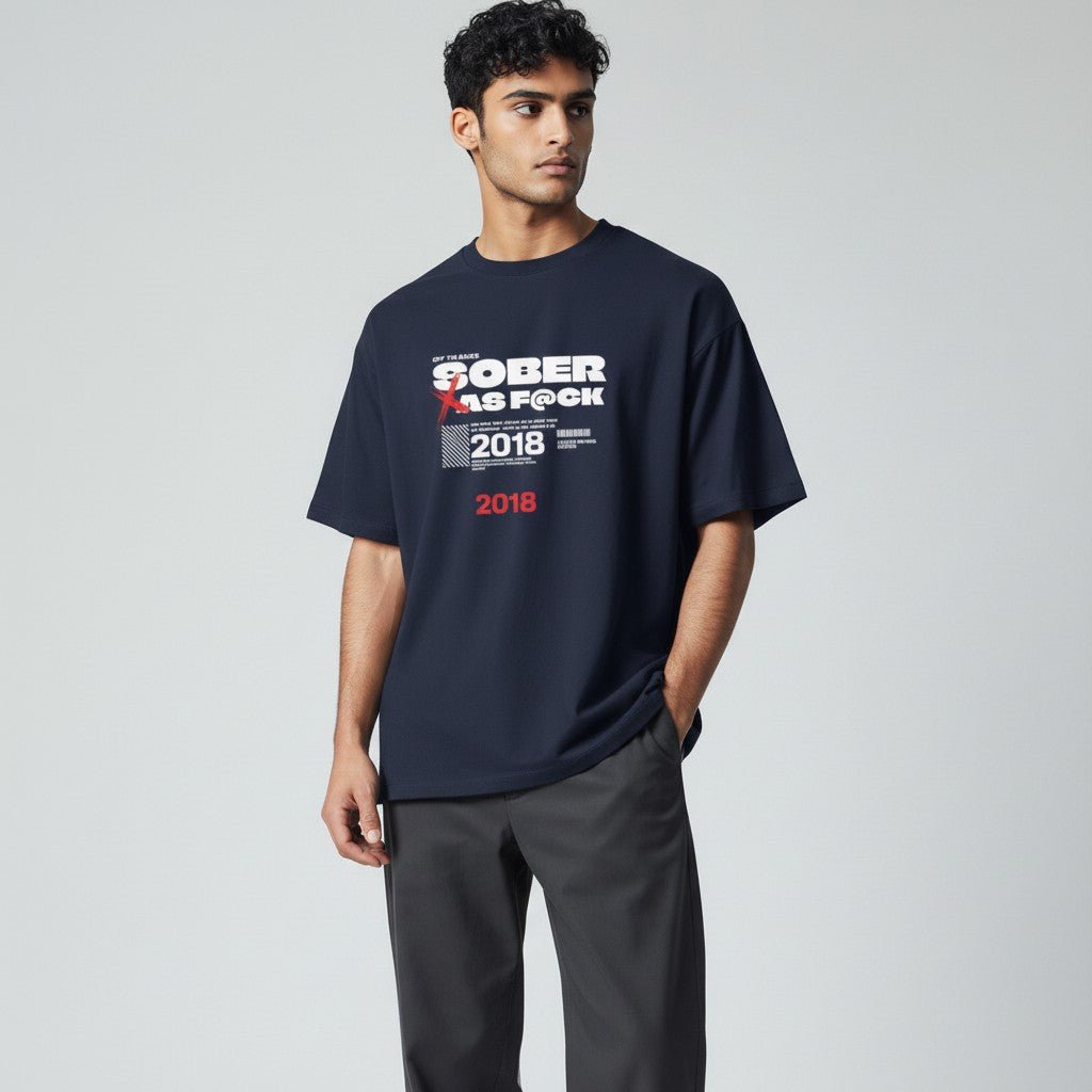 Sober As F*ck Men's T-shirt