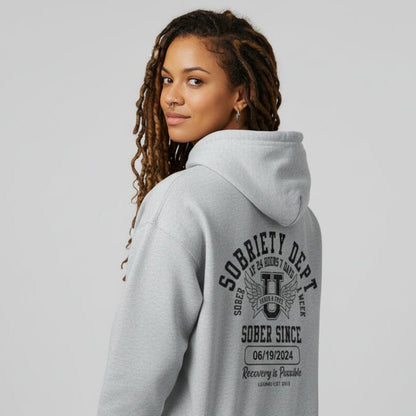 Recovery Hoodie | Sobriety Dept Zip Hoodie
