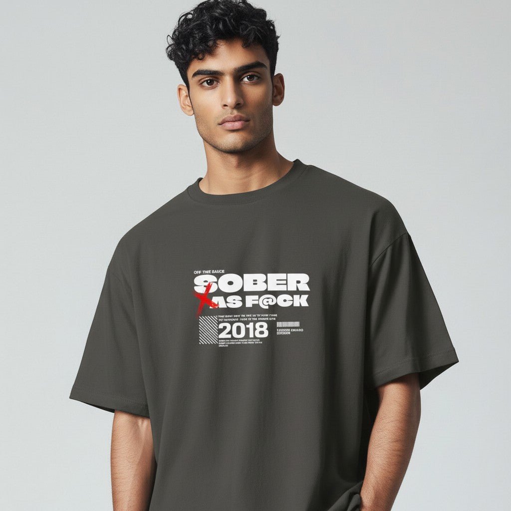 Sober As F*ck Men's T-shirt