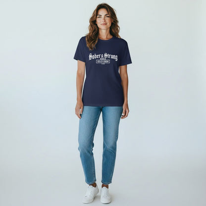 Sober T Shirt | Women’s Old School Tee with Personalized Sobriety Date