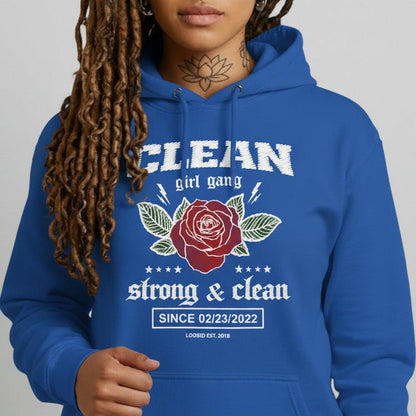 Recovery Hoodie | Clean Girl Gang Strong & Clean Crest