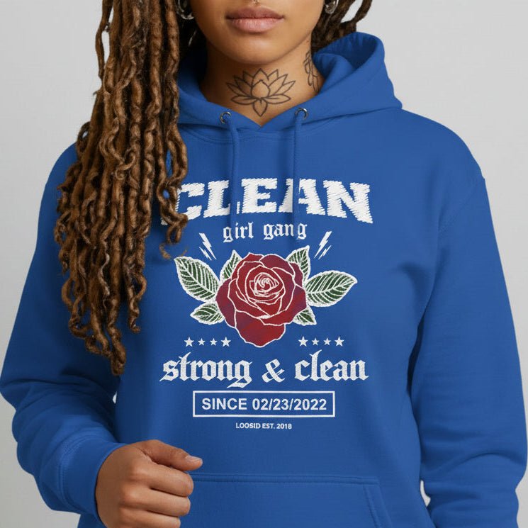 Recovery Hoodie | Clean Girl Gang Strong & Clean Crest
