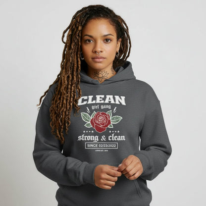 Recovery Hoodie | Clean Girl Gang Strong & Clean Crest