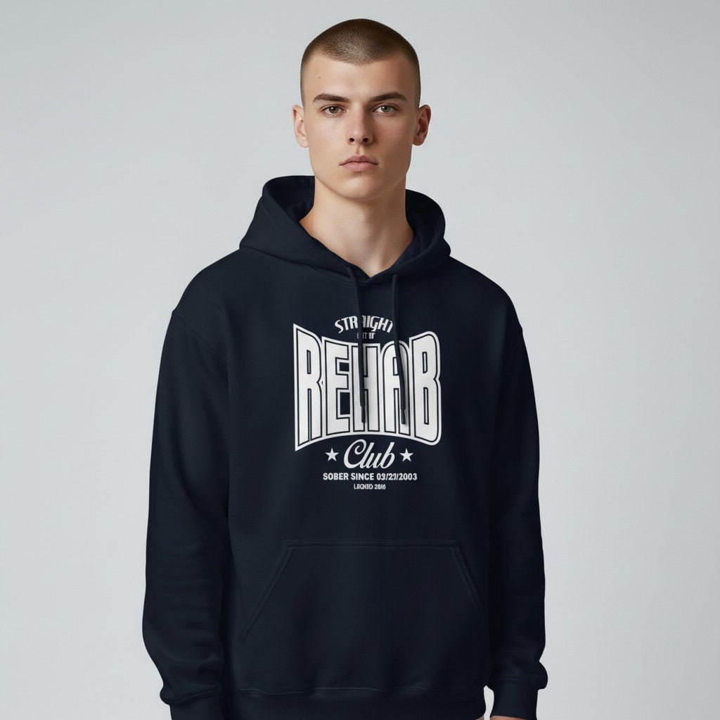 Recovery Hoodie | Men's Rehab Hoodie with Personalized Date