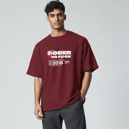Sober As F*ck Men's T-shirt