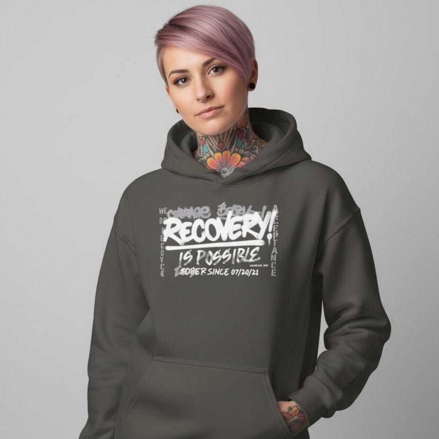 Recovery Is Possible for Women Recovery Hoodie packaging detail (view 18)