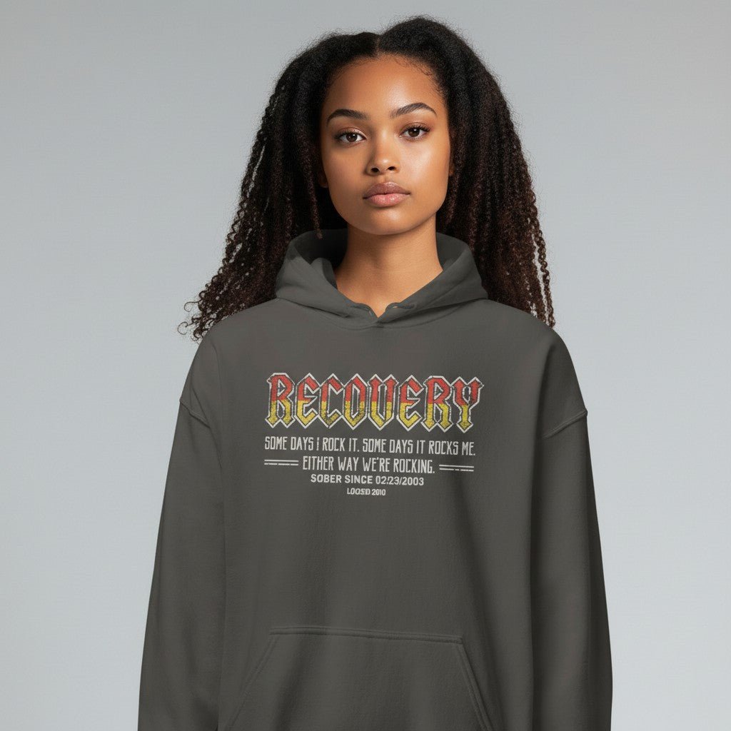 Recovery Hoodie | Women's Recovery Rock Hoodie with Personalized Date