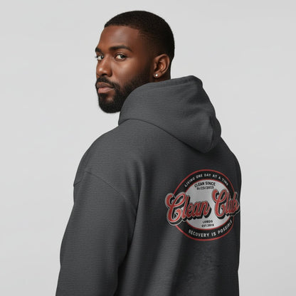 Clean Club Badge Unisex Zip Recovery Hoodie product photo (view 10)