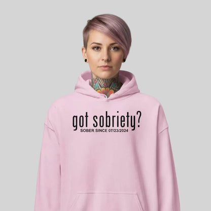 Recovery Hoodie | Women’s Got Sobriety Hoodie with Custom Date
