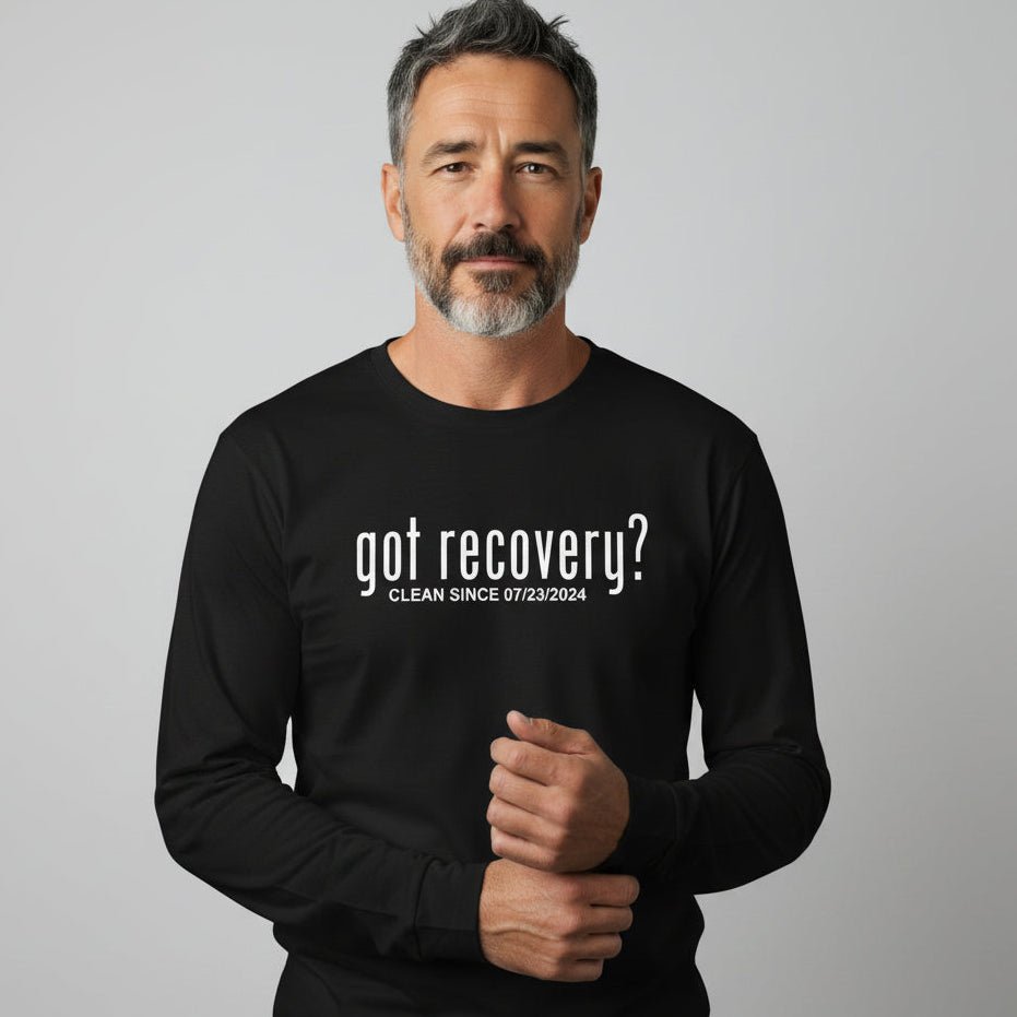 Got Recovery Long Sleeve Sober T Shirt side view (view 6)