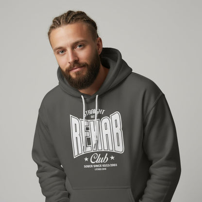 Recovery Hoodie | Men's Rehab Hoodie with Personalized Date