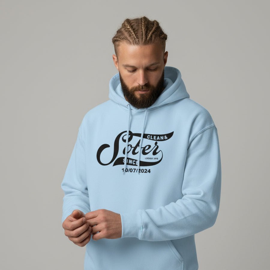 Recovery Hoodie | Sober Since Unisex Hoodie with Custom Sobriety Date