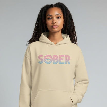 Recovery Hoodie | Retro Sobriety Date Hoodie with Personalized Date