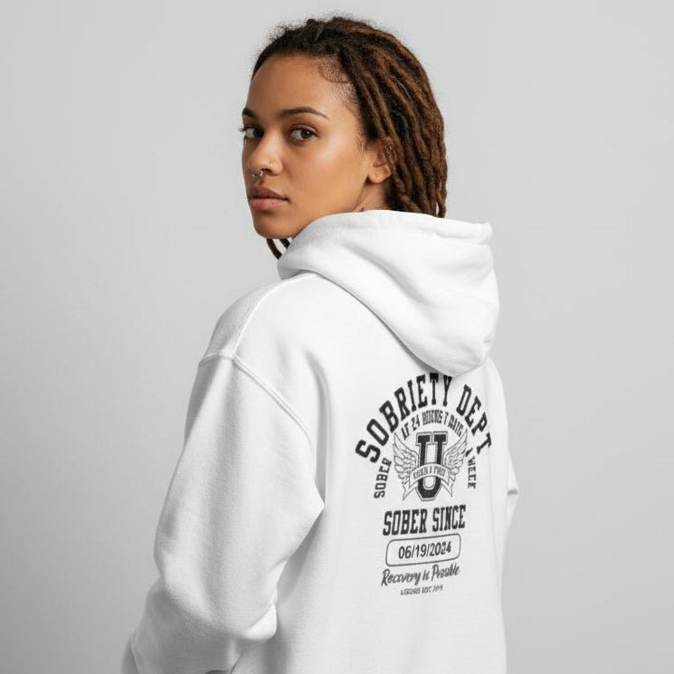 Recovery Hoodie | Sobriety Dept Zip Hoodie