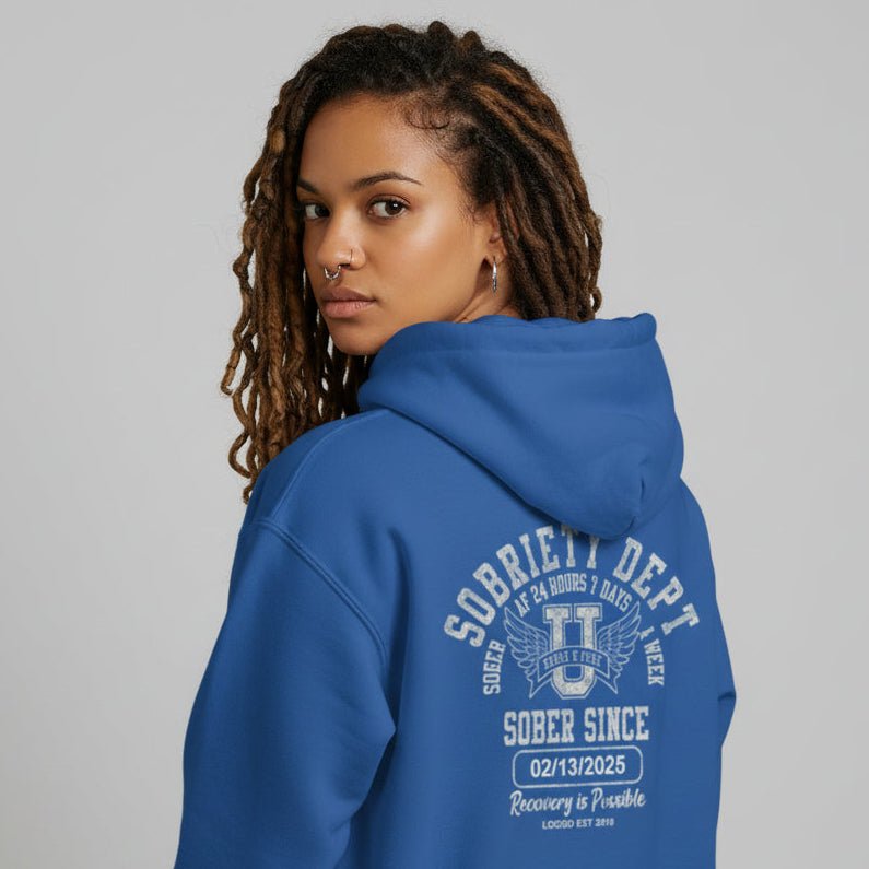 Recovery Hoodie | Sobriety Dept Zip Hoodie