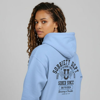Recovery Hoodie | Sobriety Dept Zip Hoodie