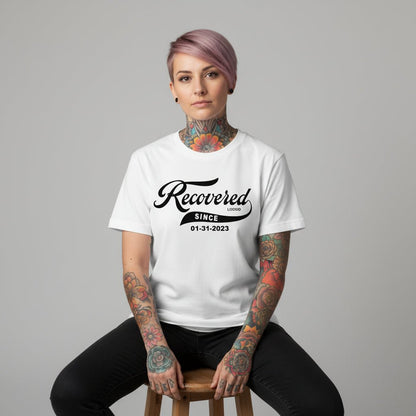 Recovered Since Sober T Shirt side view (view 26)