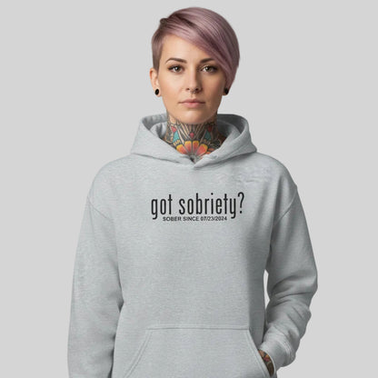 Recovery Hoodie | Women’s Got Sobriety Hoodie with Custom Date