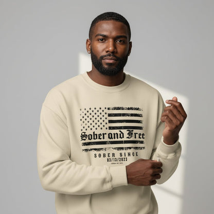 Sobriety Recovery Hoodie close-up view (view 32)