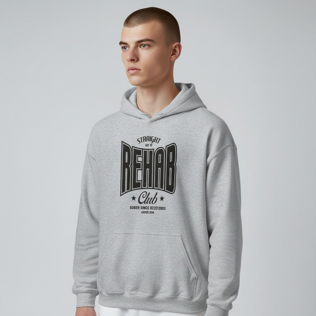 Recovery Hoodie | Men's Rehab Hoodie with Personalized Date