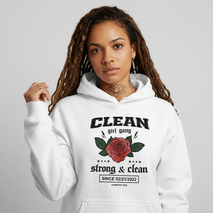 Recovery Hoodie | Clean Girl Gang Strong & Clean Crest