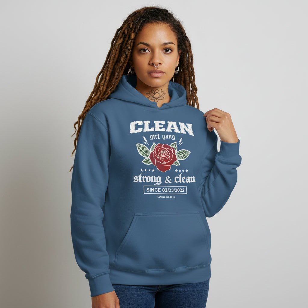 Recovery Hoodie | Clean Girl Gang Strong & Clean Crest