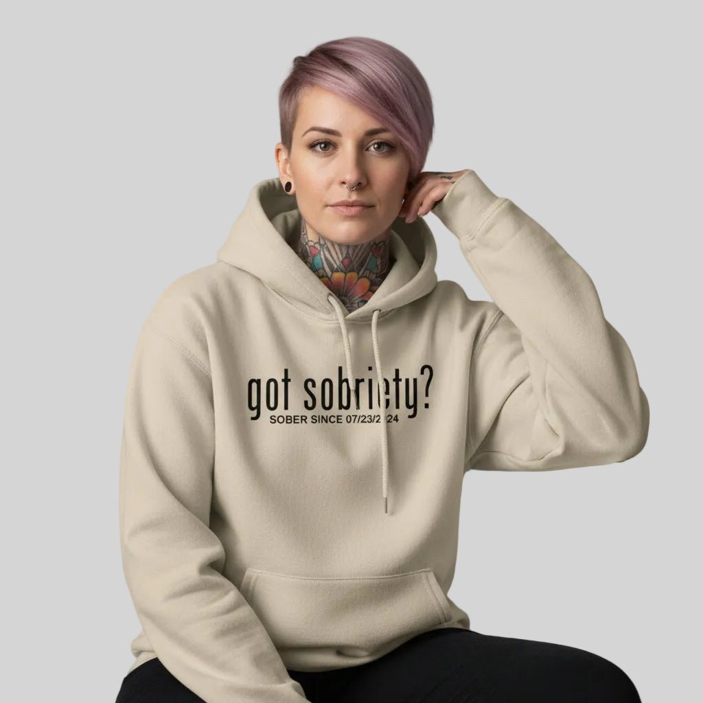 Recovery Hoodie | Women’s Got Sobriety Hoodie with Custom Date