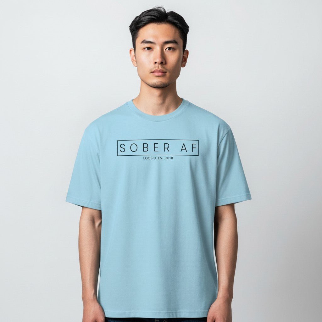 Sober T Shirt | Sober AF Men’s Tee for Strength and Recovery